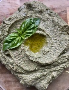 fresh basil hummus